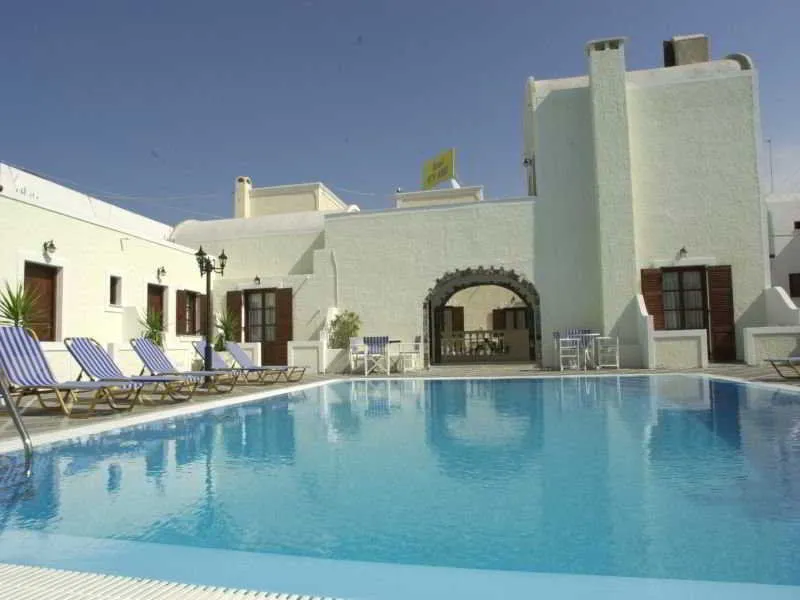 Pool, Sunrise, Santorini