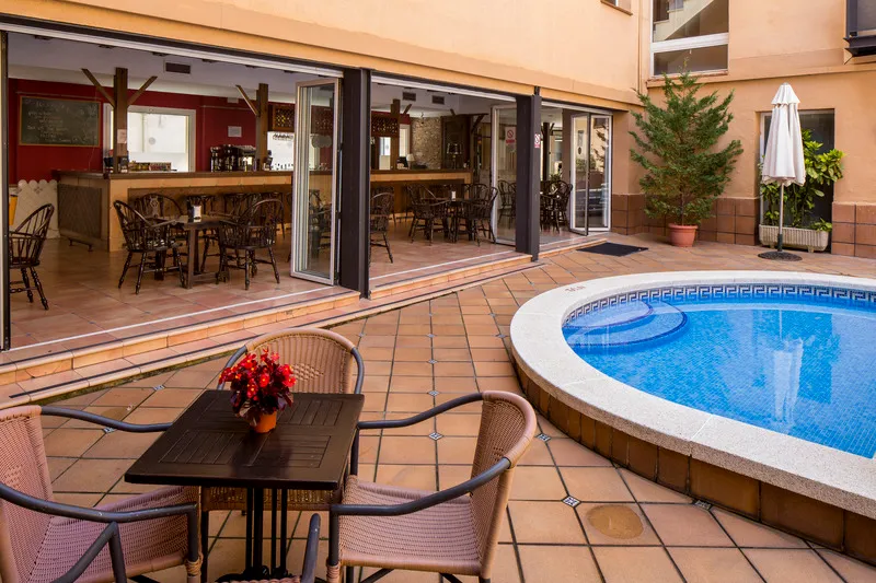 Terrace, Hotel Mar de Tossa, Costa Brava