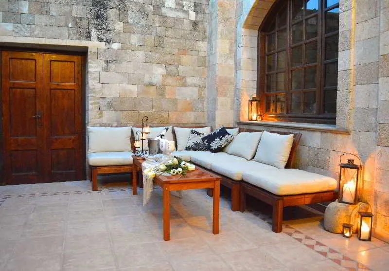 Terrace, Medieval Villa, Rhodes