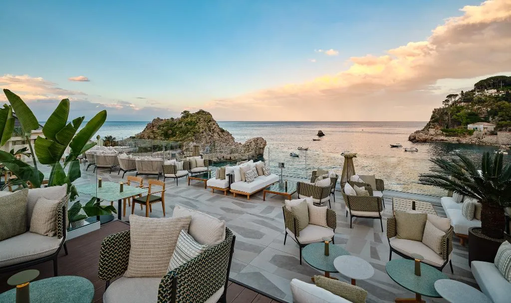 Terrace, Mazzarò Sea Palace, Taormina