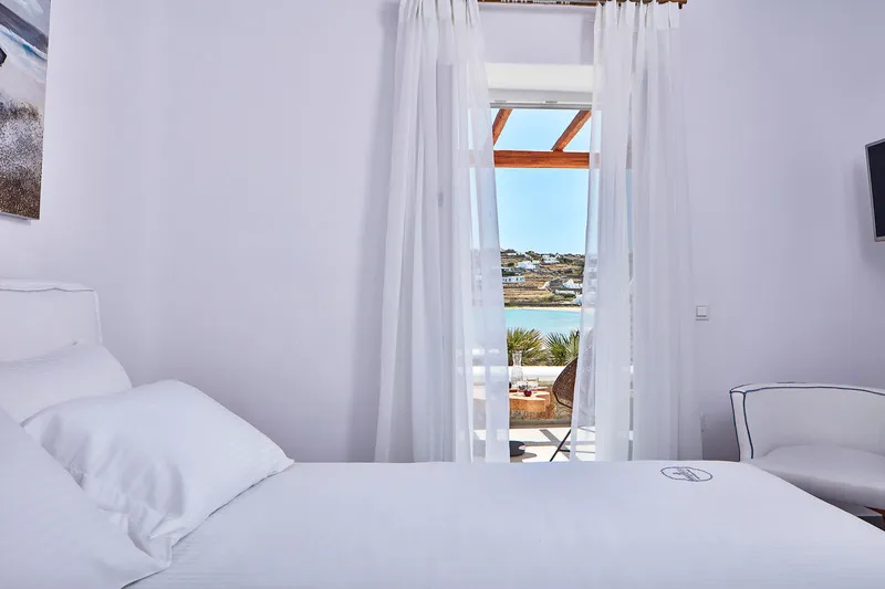 JUNIOR SUITE SEA VIEW Room, Mykonos Waves, Mykonos