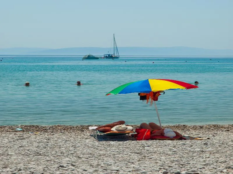 Beach, MASLINICA Mimosa Lido Palace Hotel, Istria