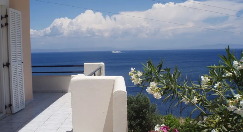 Terrace, Virginia Seaside Villas, Samos