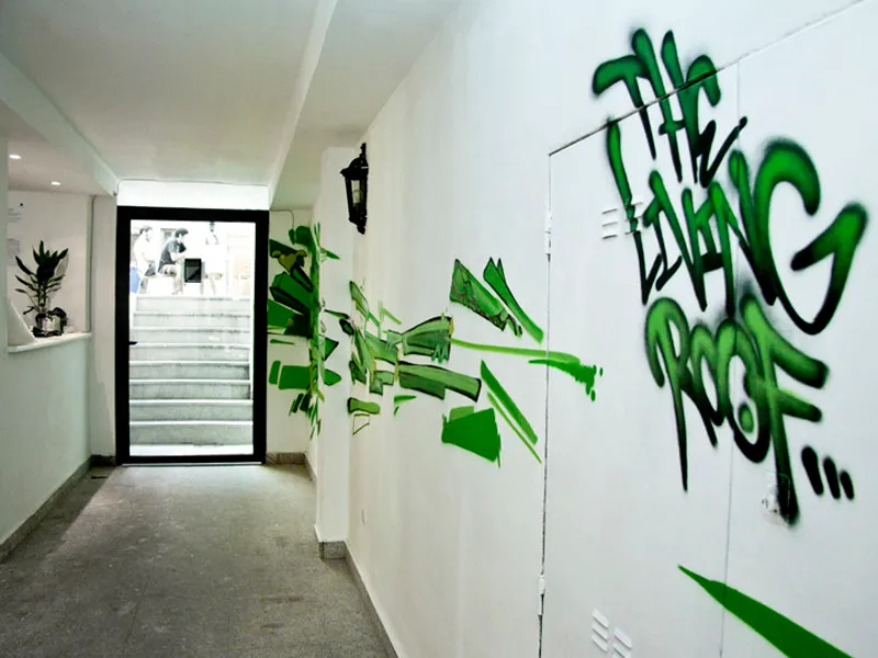 Lobby, The Living Roof Hostel, Madrid