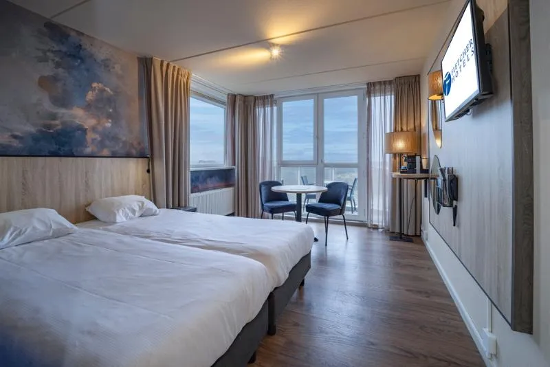 DOUBLE WITH BALCONY Room, Fletcher Hotel-Restaurant Zeeduin, Amsterdam