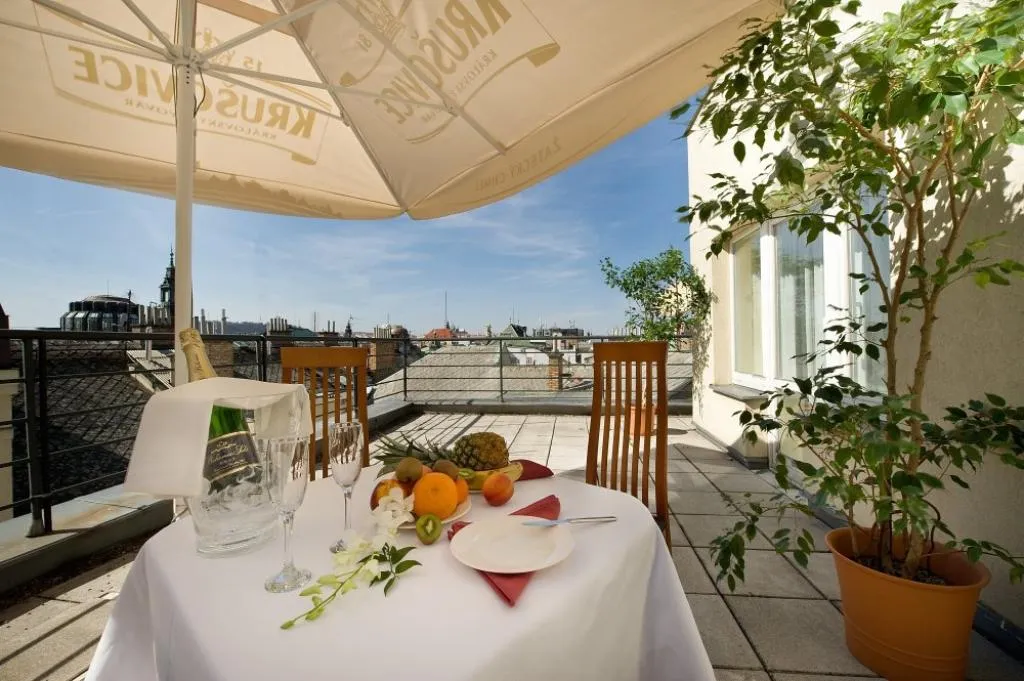 Terrace, Ramada Prague City Centre, Prague
