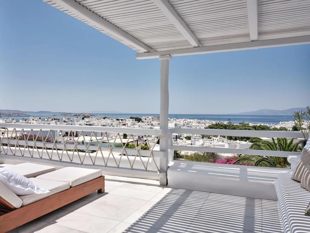 DOUBLE SEA VIEW KING BED Room, Belvedere hotel, Mykonos