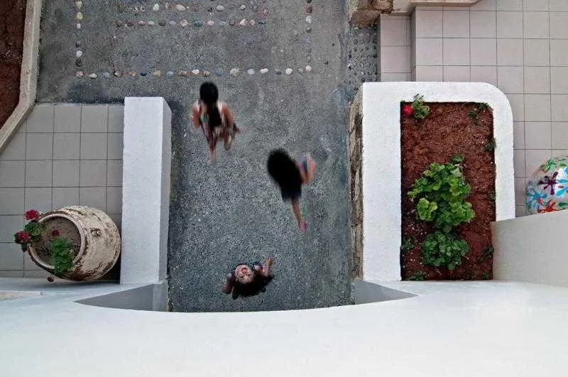 Terrace, Ourania Apartments, Crete