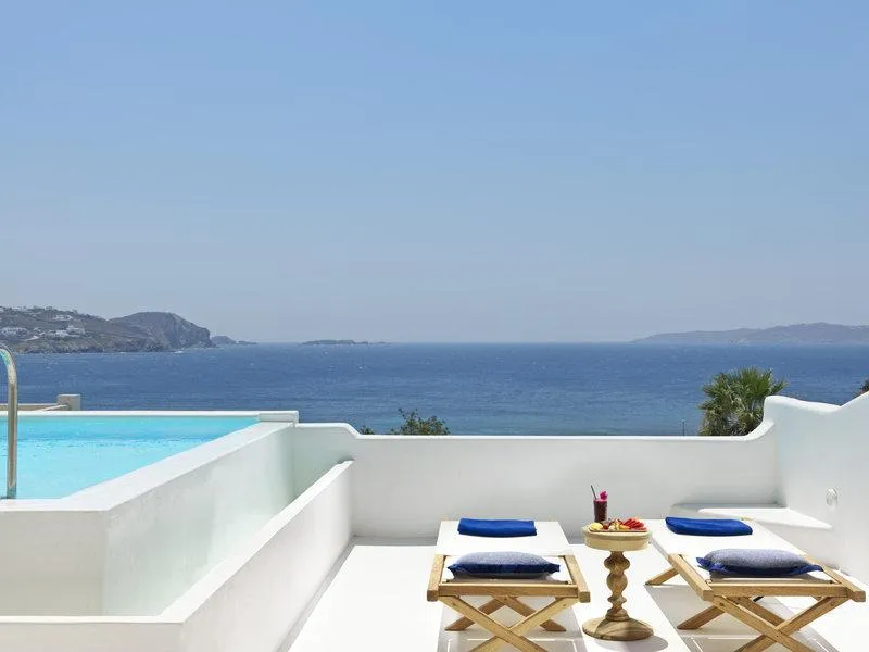 DOUBLE SUPERIOR SEA VIEW Room, Katikies Mykonos - The Leading Hotels Of The World, Mykonos