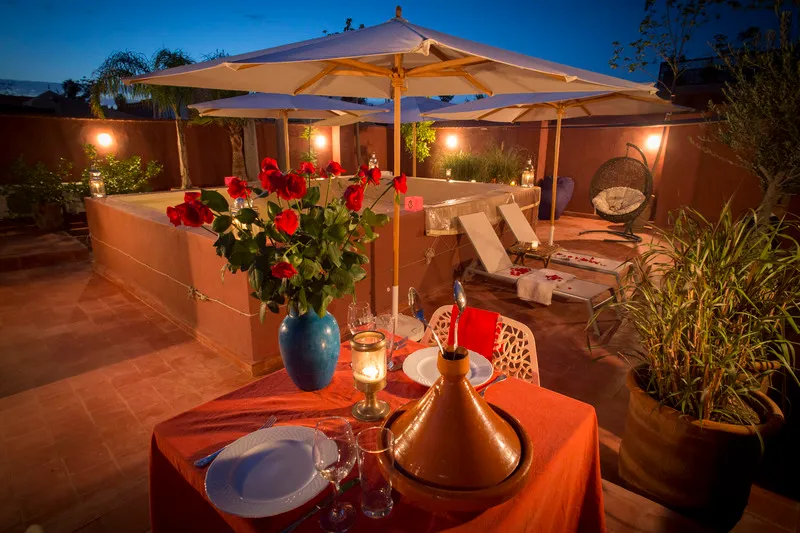 Terrace, Riad Rose Du Desert, Marrakech