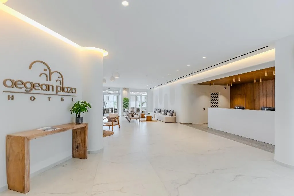 Lobby, Aegean Plaza, Santorini