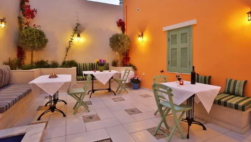 Terrace, Efchi Suites 1904, Rhodes