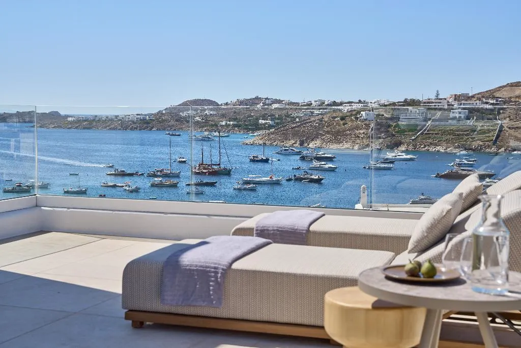 DOUBLE WITH JACUZZI Room, Once In Mykonos Luxury Resort, Mykonos