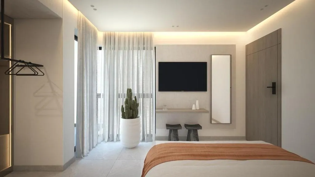 DOUBLE DELUXE WITH BALCONY Room, Leonidas Hotel & Apartments, Crete