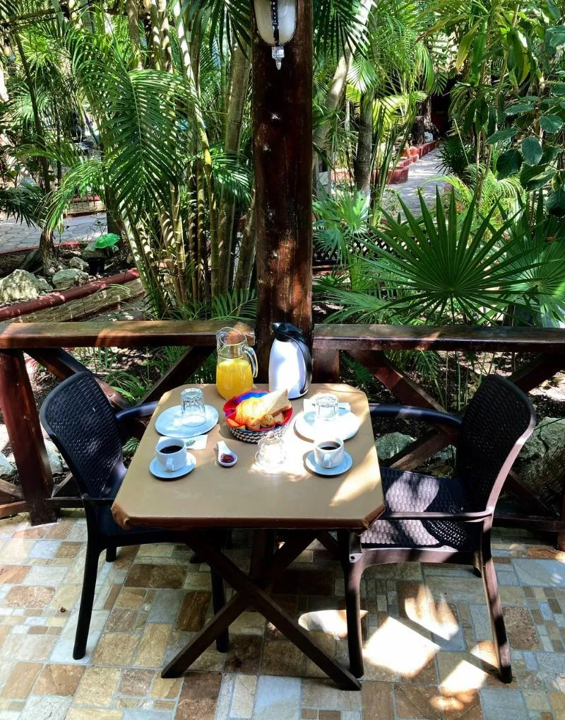 Terrace, Cocos Cabañas, Cancun Area