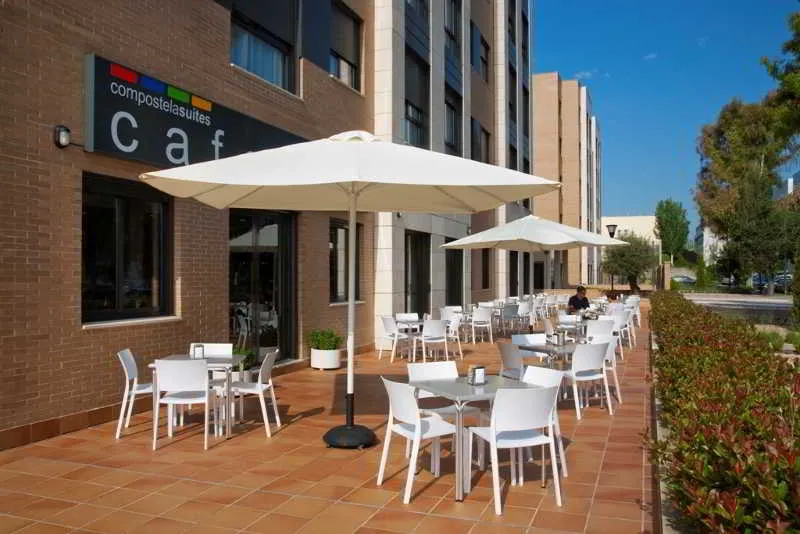 Terrace, Compostela Suites, Madrid