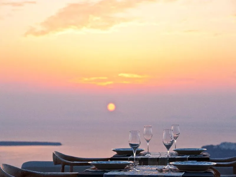 Restaurant, Gold Suites, Santorini