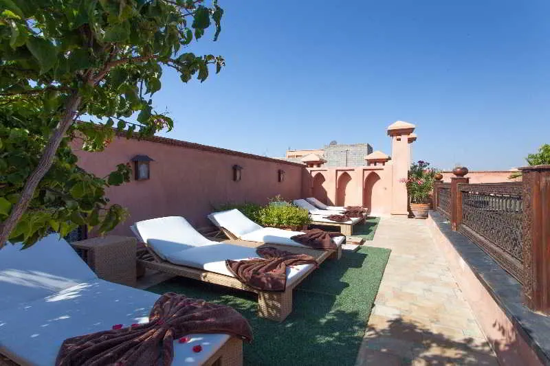 Terrace, Riad Le Perroquet Bleu, Marrakech