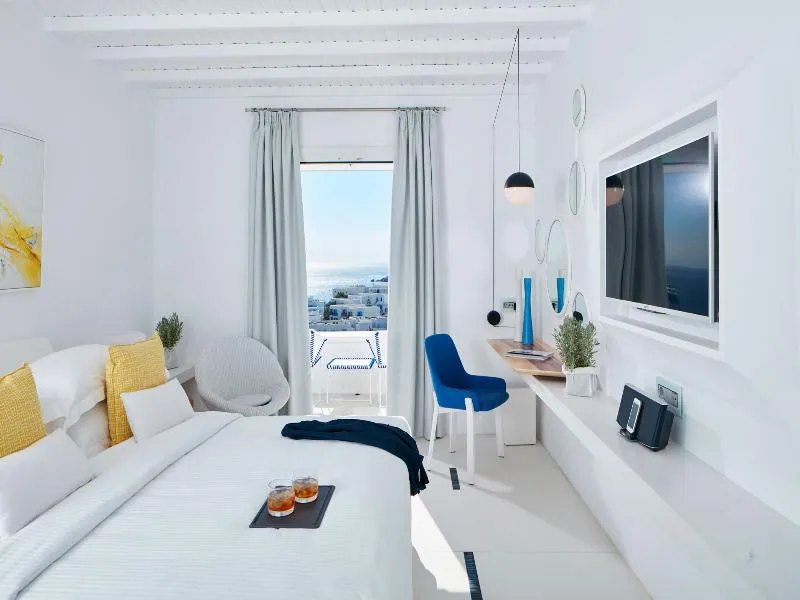 Double or Twin SIDE SEA VIEW Room, Myconian Ambassador Hotel Relais & Chateaux, Mykonos