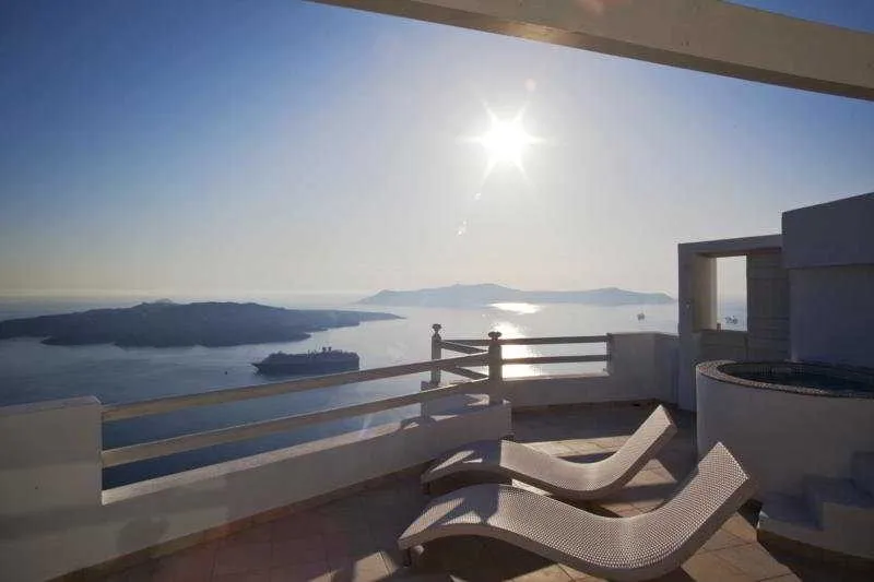 Terrace, Adamant Suites, Santorini