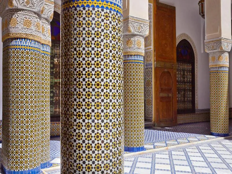 General view, Palais Bahia Fes, Fez