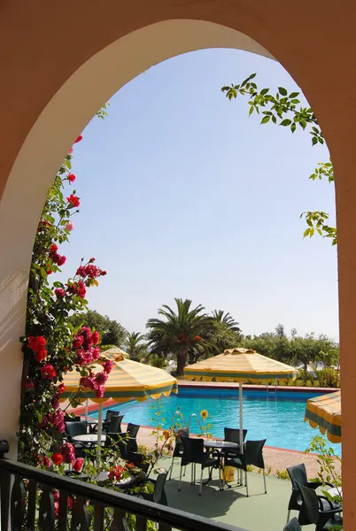Terrace, Irene Palace Beach Resort, Rhodes