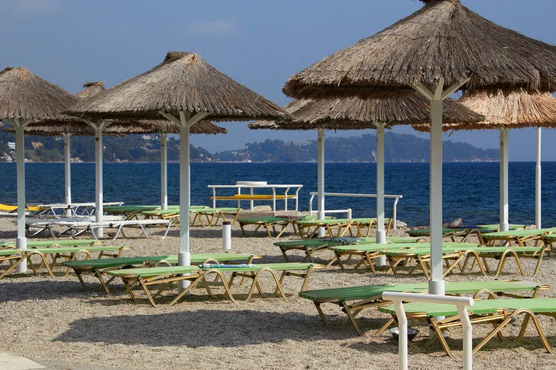 Beach, Andromaches Holiday apartments, Corfu