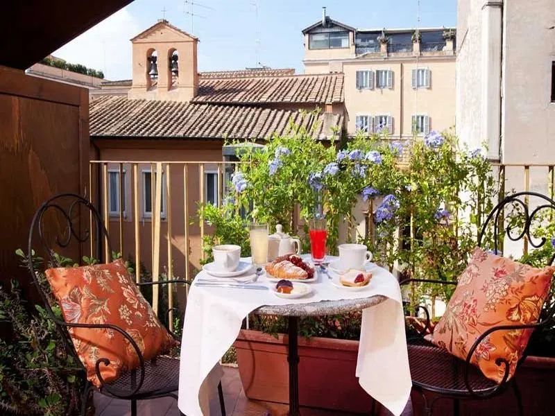 Terrace, Pantheon Inn, Rome