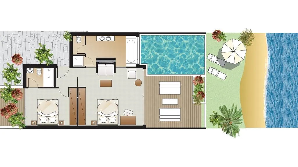 VILLA SEA VIEW WITH PRIVATE POOL Room, Amirandes, A Resort to Live, Crete
