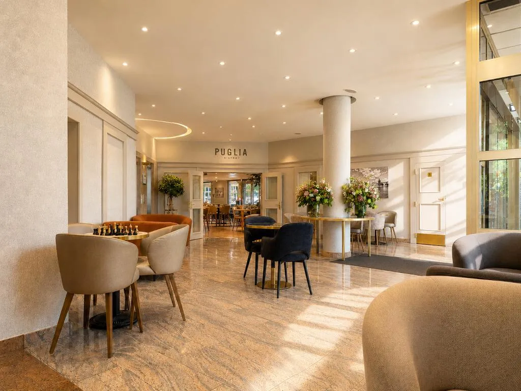 Lobby, Plaza Boutique Hotel, Prague