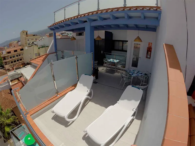 Terrace, North Coast Apartments, Tenerife