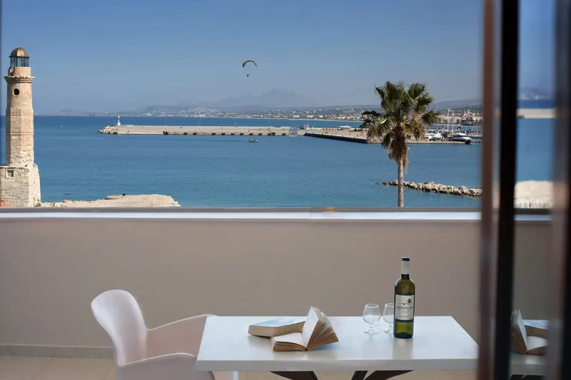 Terrace, Faros Beach Hotel, Crete