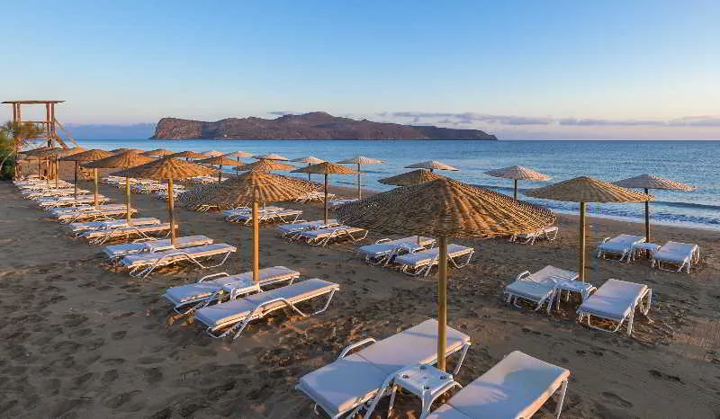 Beach, Santa Marina Plaza, Crete