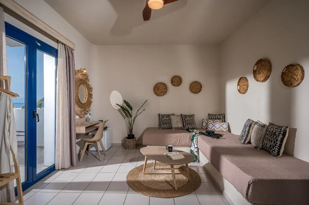 FAMILY ROOM SEA VIEW Room, Cretan Seaside Boutique Hotel, Crete