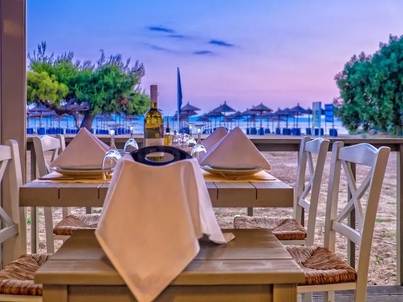 Restaurant, Lagomandra Beach Hotel, Halkidiki