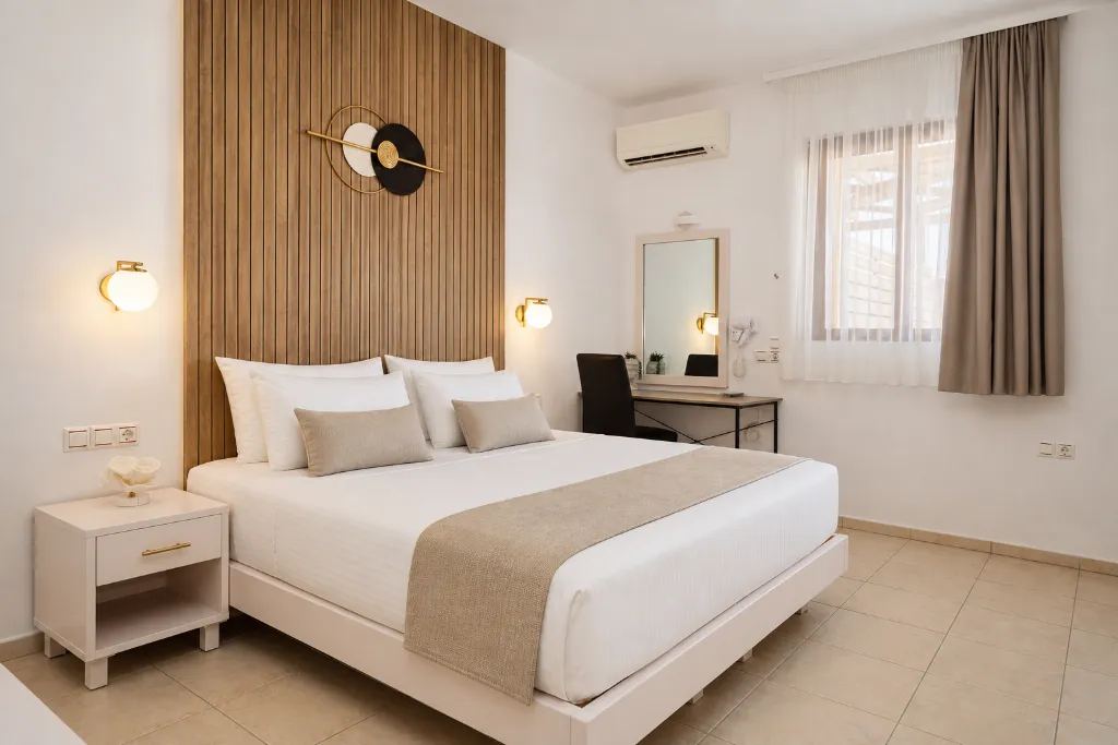 SINGLE STANDARD Room, St Constantin Hotel, Crete