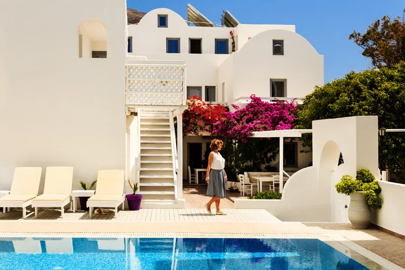 General view, Villa Vergina, Santorini