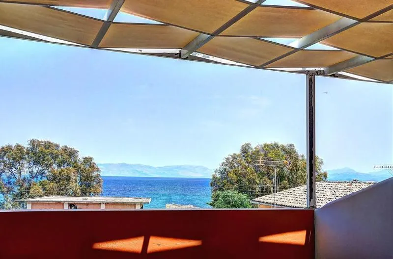 General view, Benitses Arches, Corfu