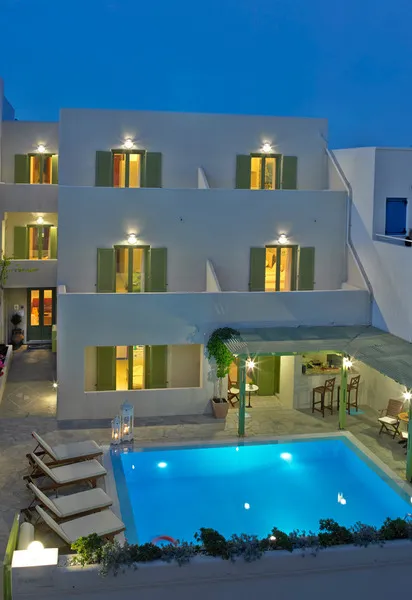 General view, Studios Marios, Santorini