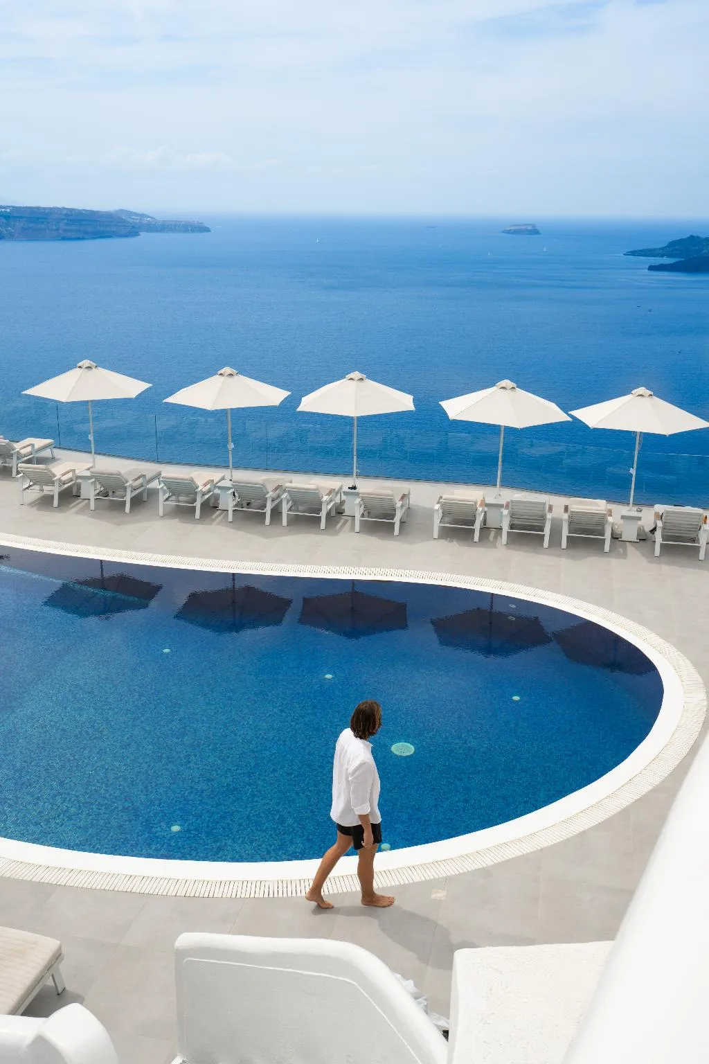 Pool, Volcano View Hotel, Santorini