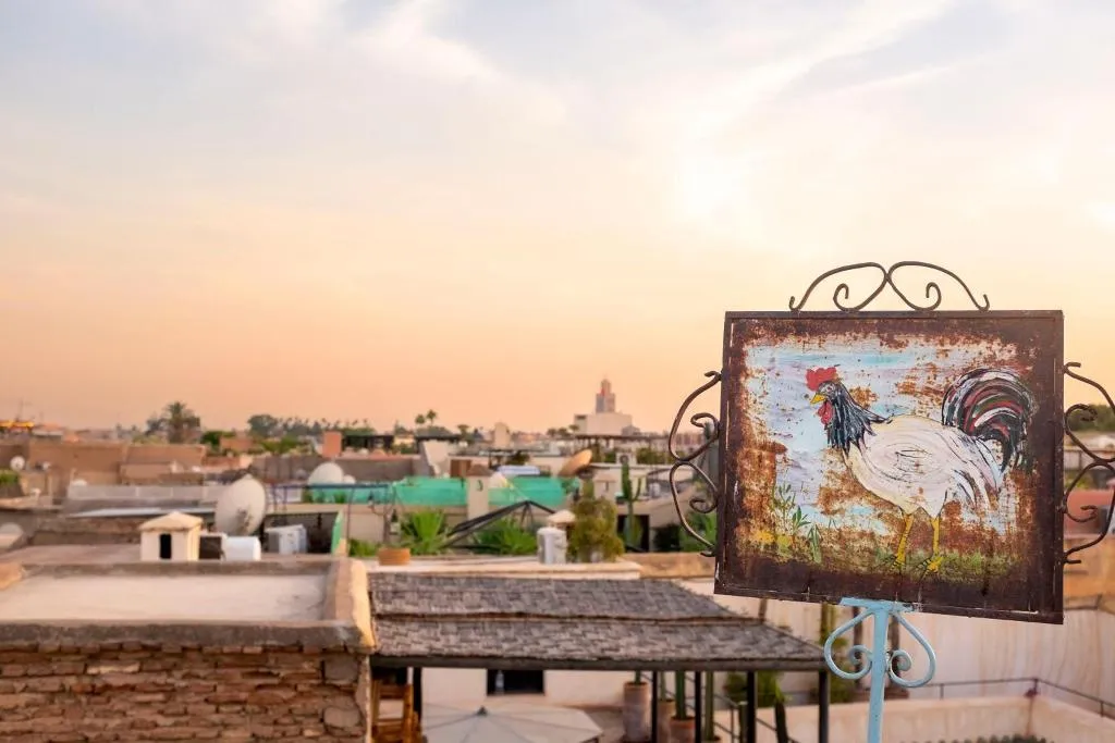 General view, Riad Le Coq Fou, Marrakech