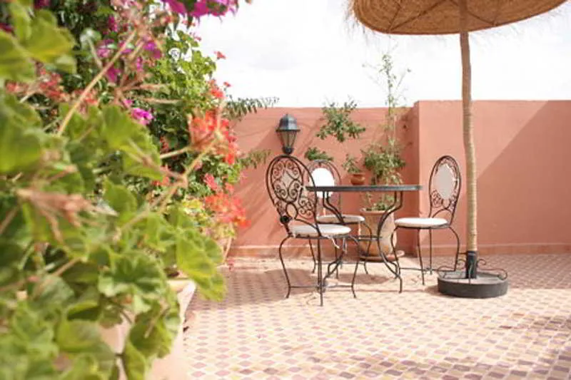 Terrace, Riad Les Oliviers and Spa, Marrakech