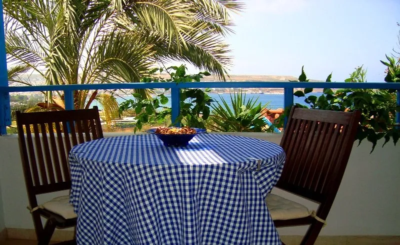 Terrace, Corina Apartments, Crete