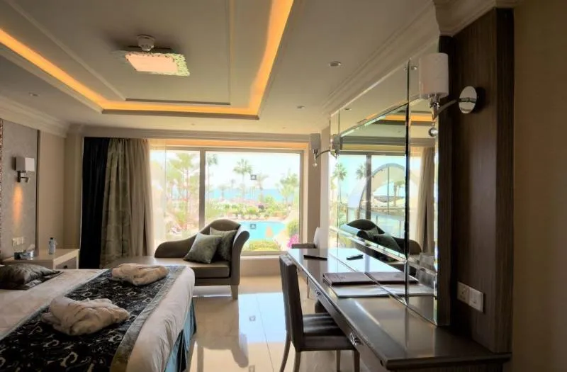 SUITE QUEEN SIZE BED Room, Adams Beach Hotel, Cyprus