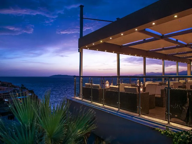 Terrace, Blue Bay Resort Hotel, Crete