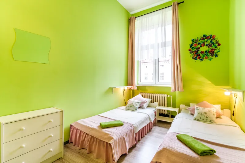 Double or Twin WITH SHARED BATHROOM Room, The Secret Garden Hostel, Krakow