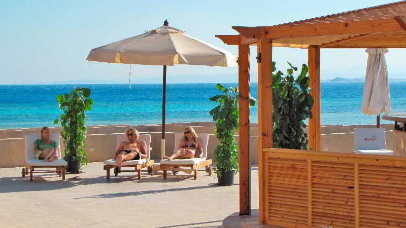 Terrace, The Breakers Diving and Surfing Lodge, Red Sea Riviera