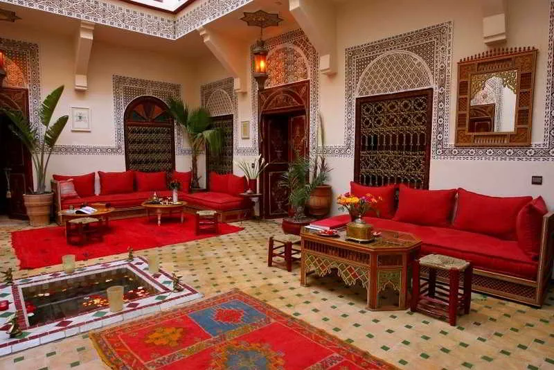 Lobby, Riad Amiris, Marrakech