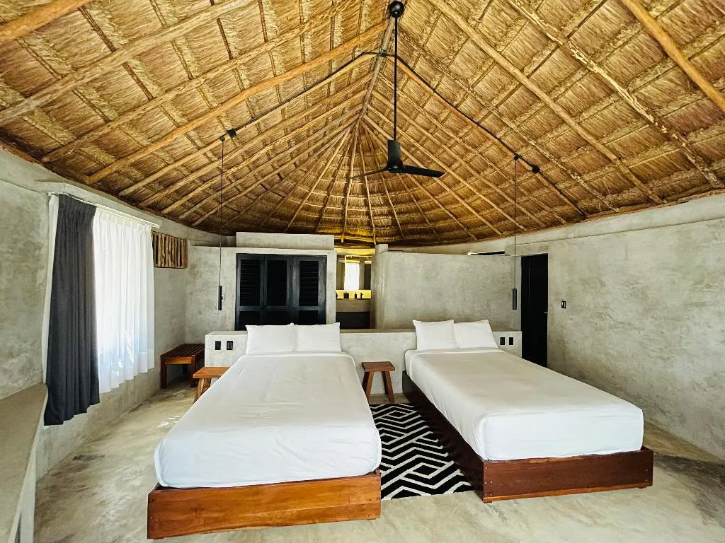 Room OCEAN VIEW TWO DOUBLE BEDS Room, Maya Tulum, Cancun Area