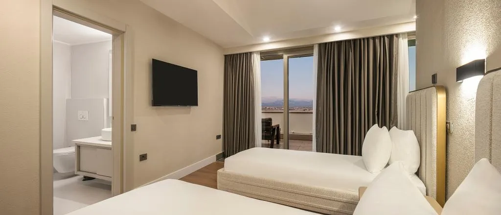 Room TWO QUEEN BEDS Room, Alodger Sirius Town Lara, Antalya